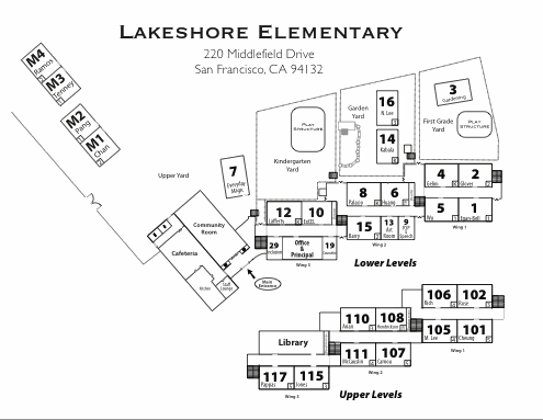 smallcampusmap small map of Lakeshore